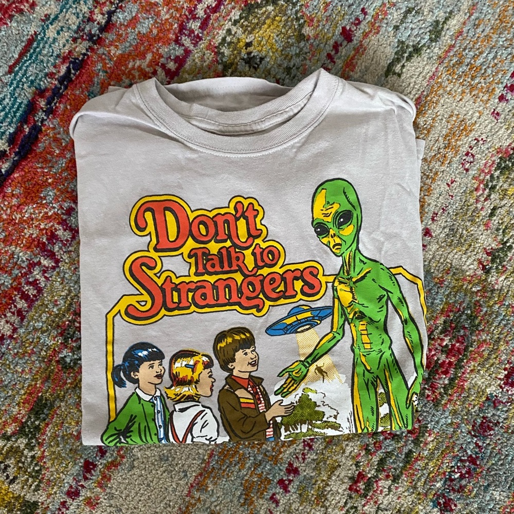 “Don’t Talk to Strangers” vintage tee